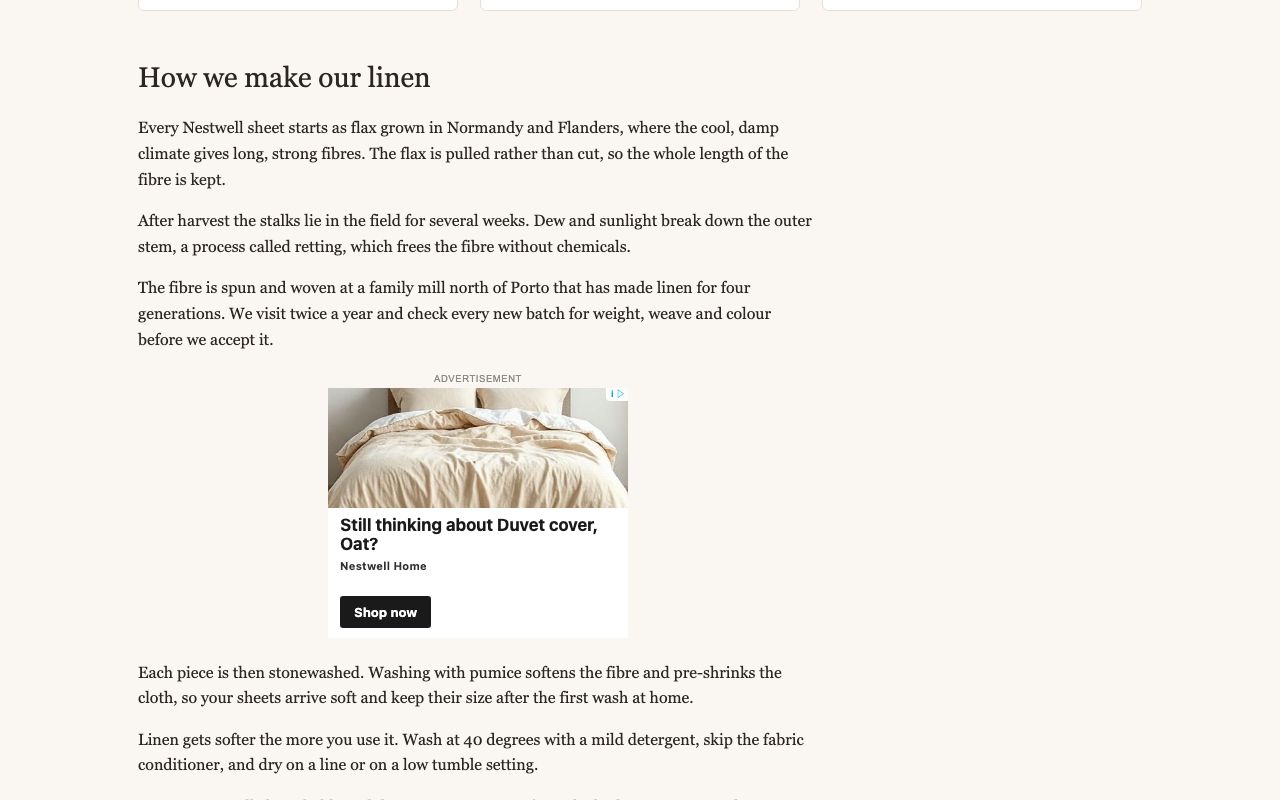 Ad slots on the page: In-Content, from Shitely Media