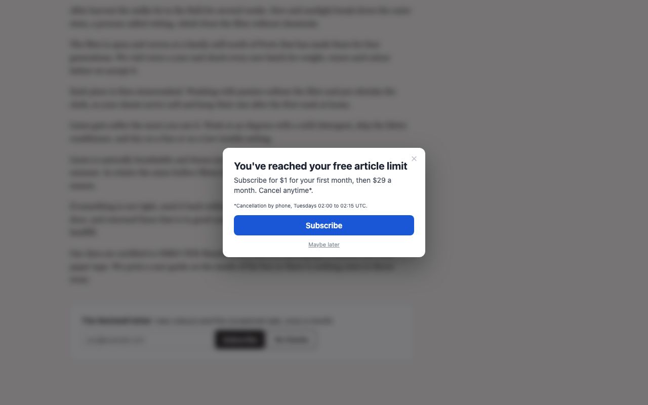 Paywalls and sign-up walls: Metered, from Shitely Revenue