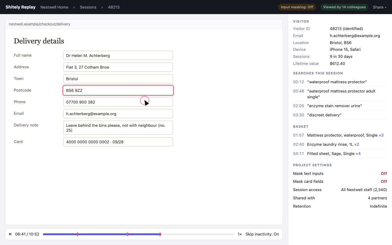Session recording and heatmaps: Replay, from Shitely Convert